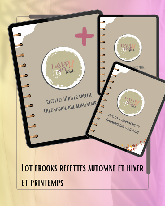 Pack 3 ebooks de recettes
