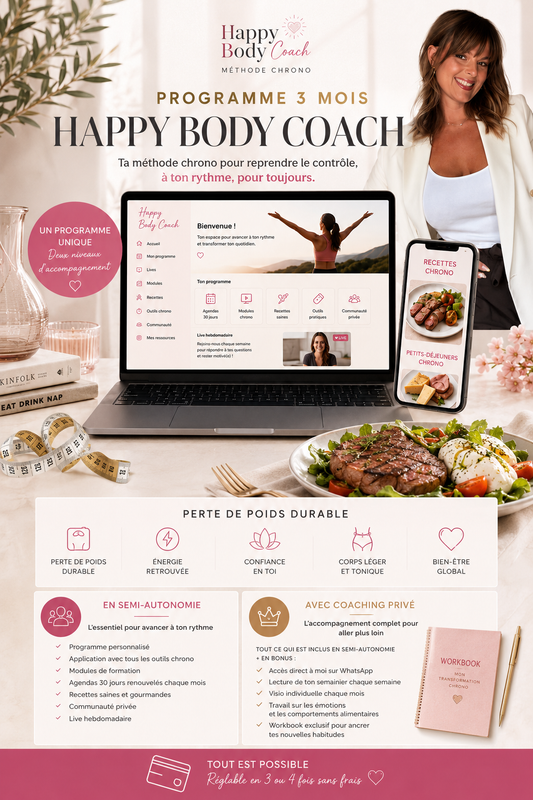 Programme 3 mois Happybodycoach