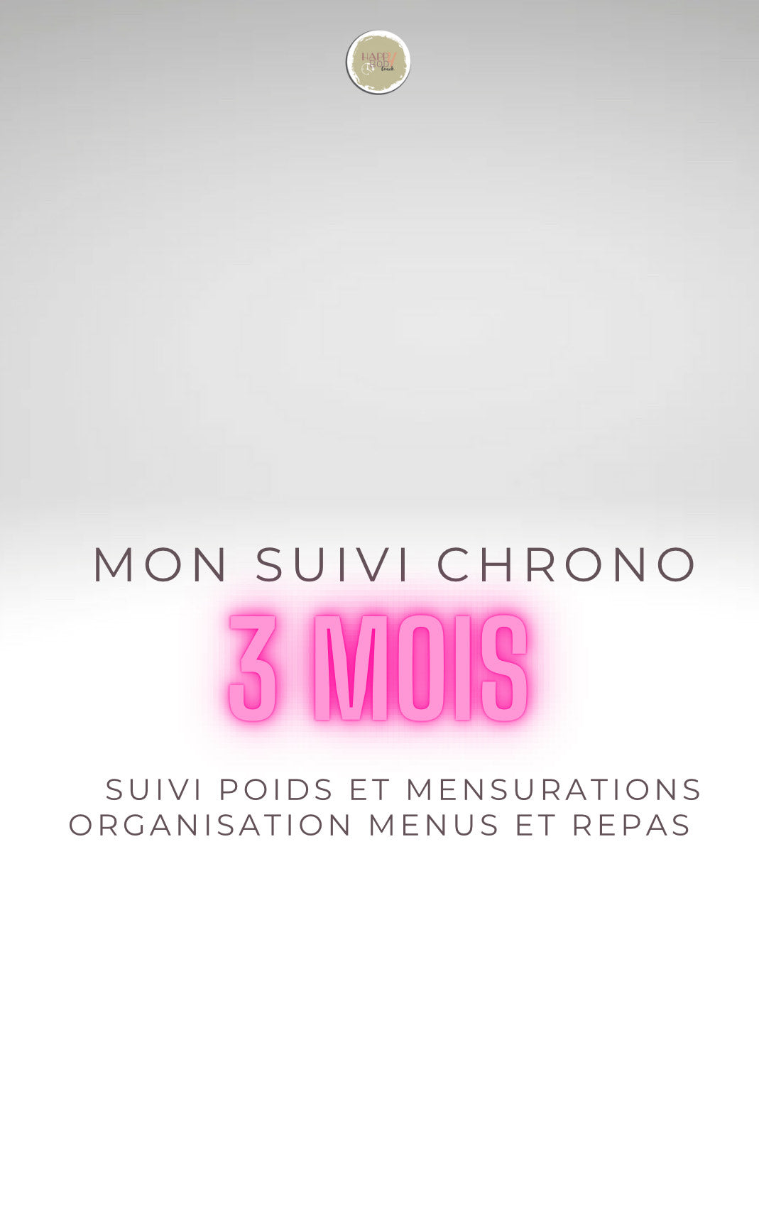 Ebook carnet de suivi spécial chrono* (poids et repas)